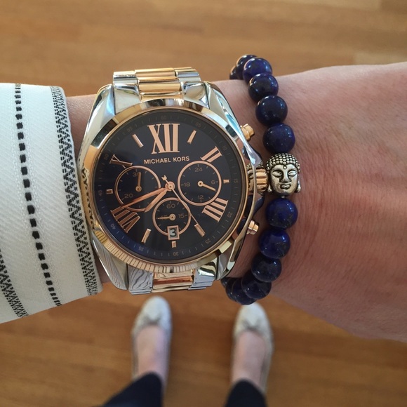 Michael Kors Accessories - MICHAEL KORS SILVER-GOLD TONE WATCH